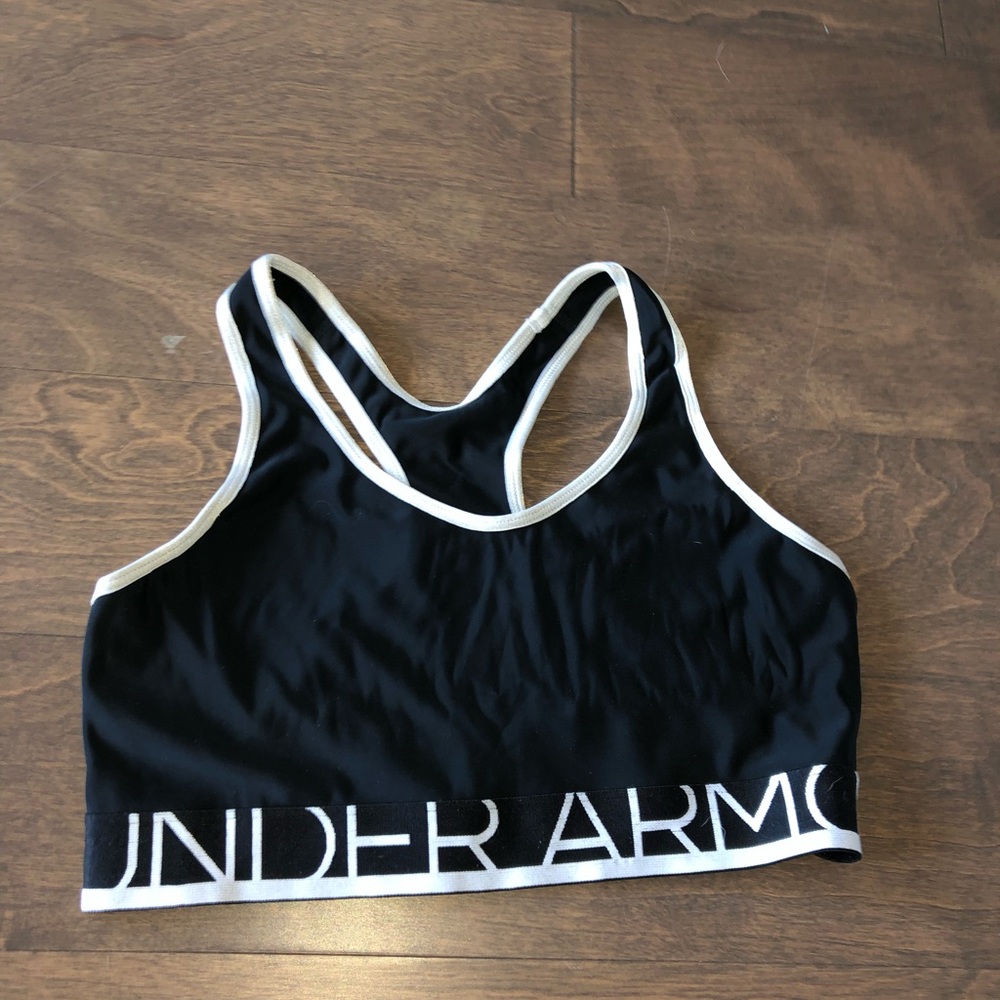 under armour sports bra black